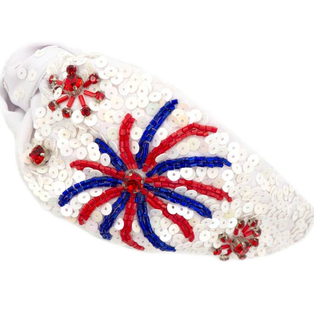 Baby You're a Firework Patriotic Beaded Headband